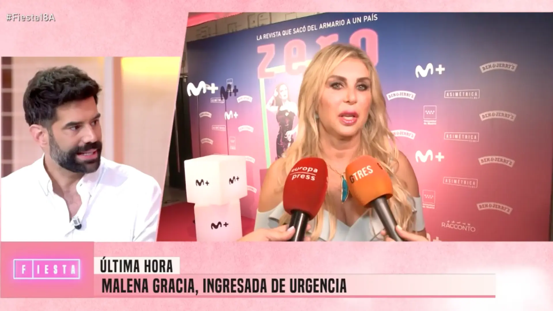 Malena Gracia, ingresada de urgencia por un problema de salud