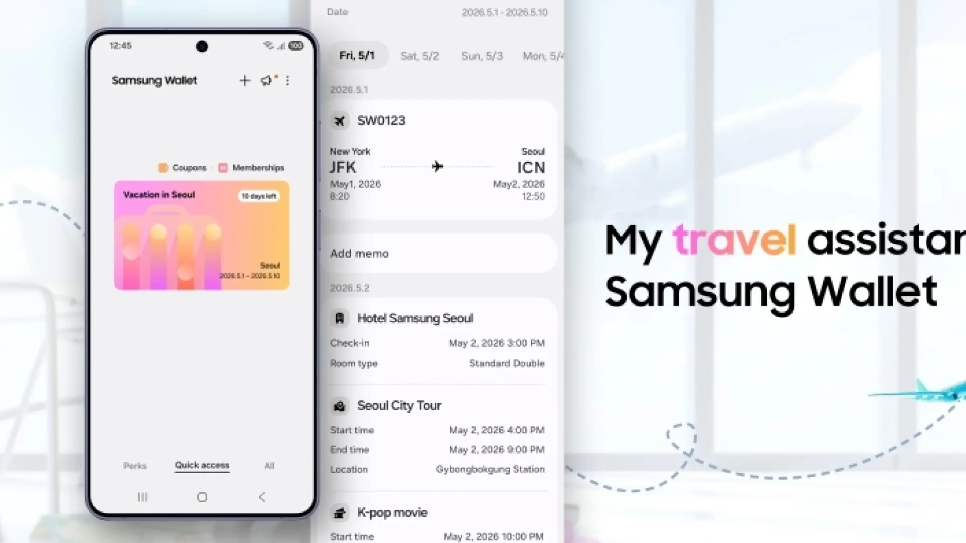 Samsung lanza «Viajes», la nueva herramienta que agrupa tus billetes, hoteles y reservas en un mismo lugar
