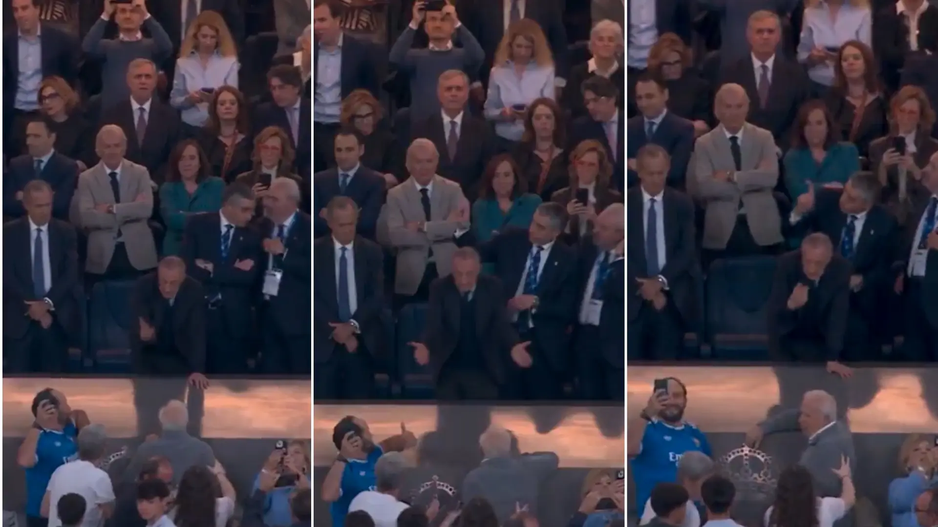 Pitada monumental del Bernabéu a Mbappé y 'bronca' de Florentino Pérez a un aficionado