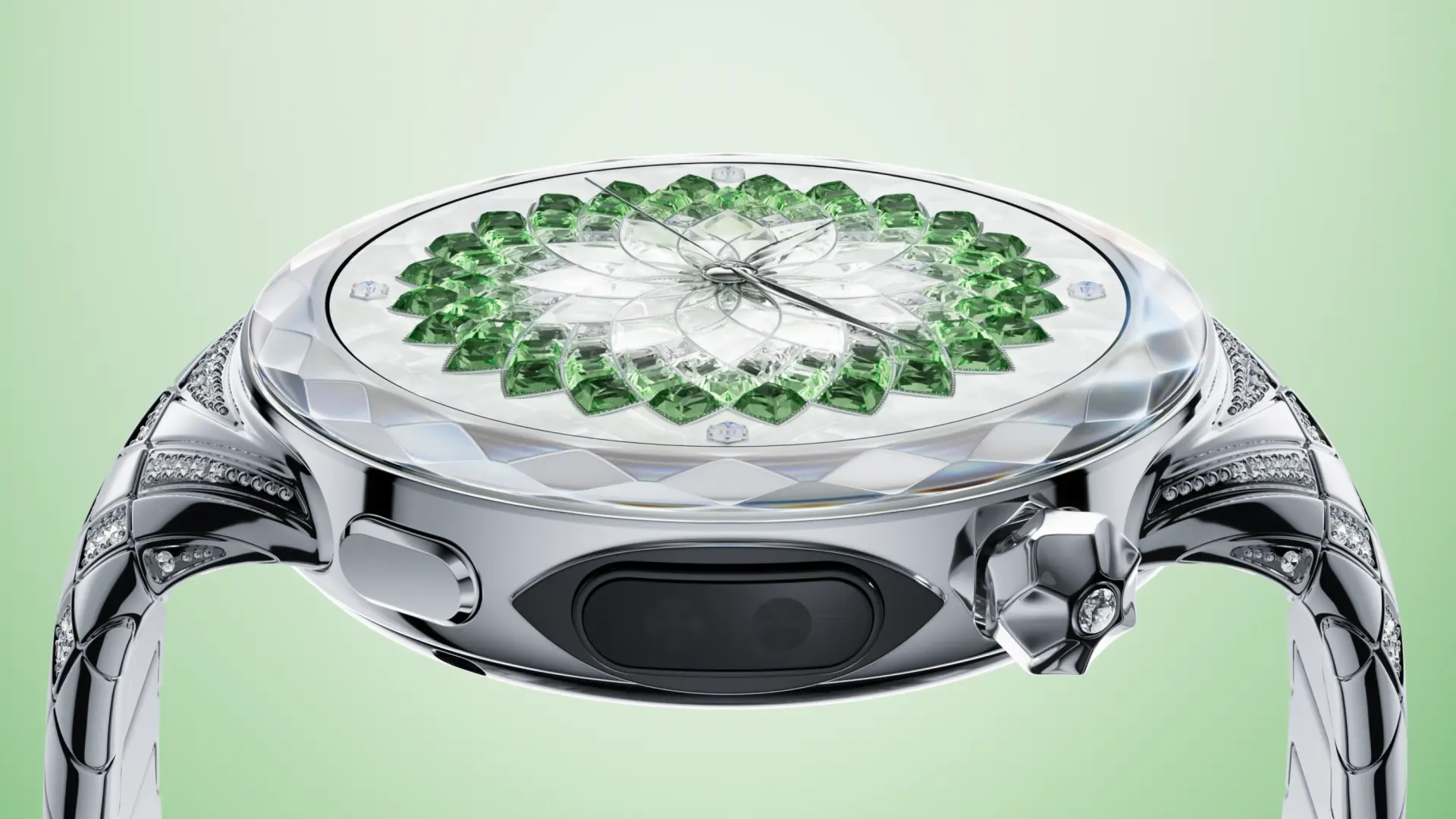 HUAWEI lanza un reloj de casi 4.000 euros: tiene 99 diamantes y está inspirado en la primavera