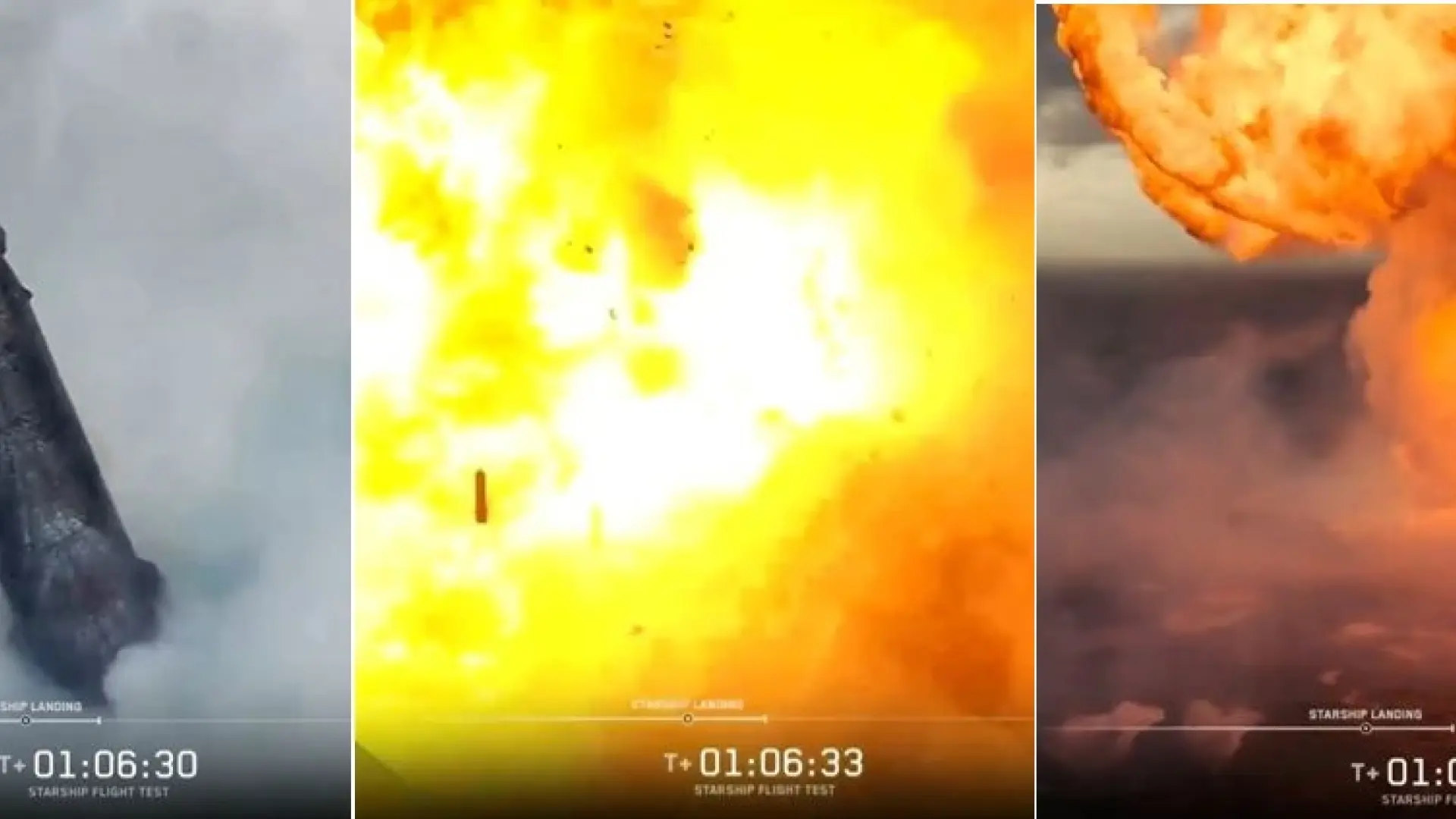 El vídeo de la espectacular explosión controlada del último cohete de SpaceX, la compañía de Elon Musk