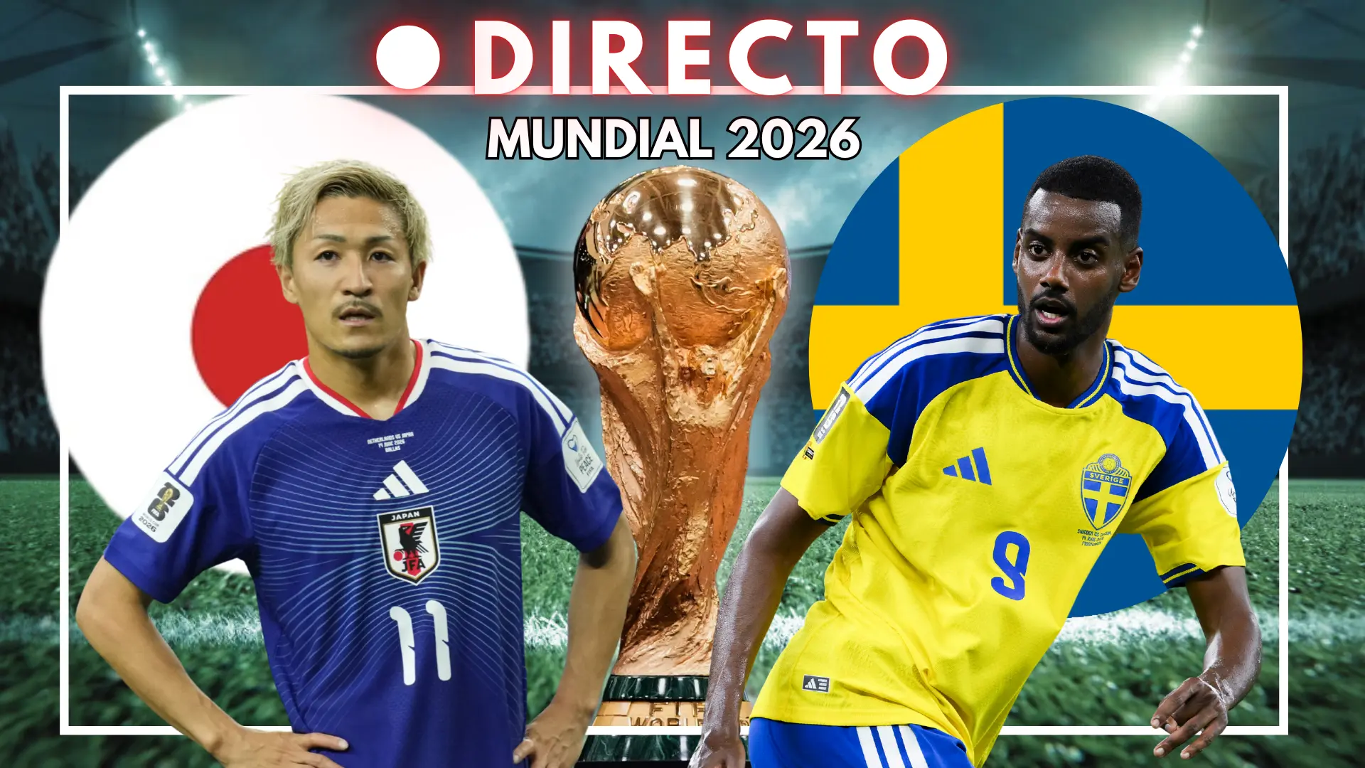 Japón y Suecia se miden en un duelo clave por un puesto en las eliminatorias mundialistas