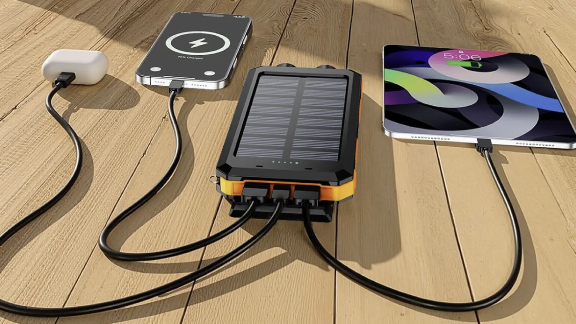 Utiliza el sol a tu favor este verano: el cargador portátil e impermeable que carga tu móvil sin gastar