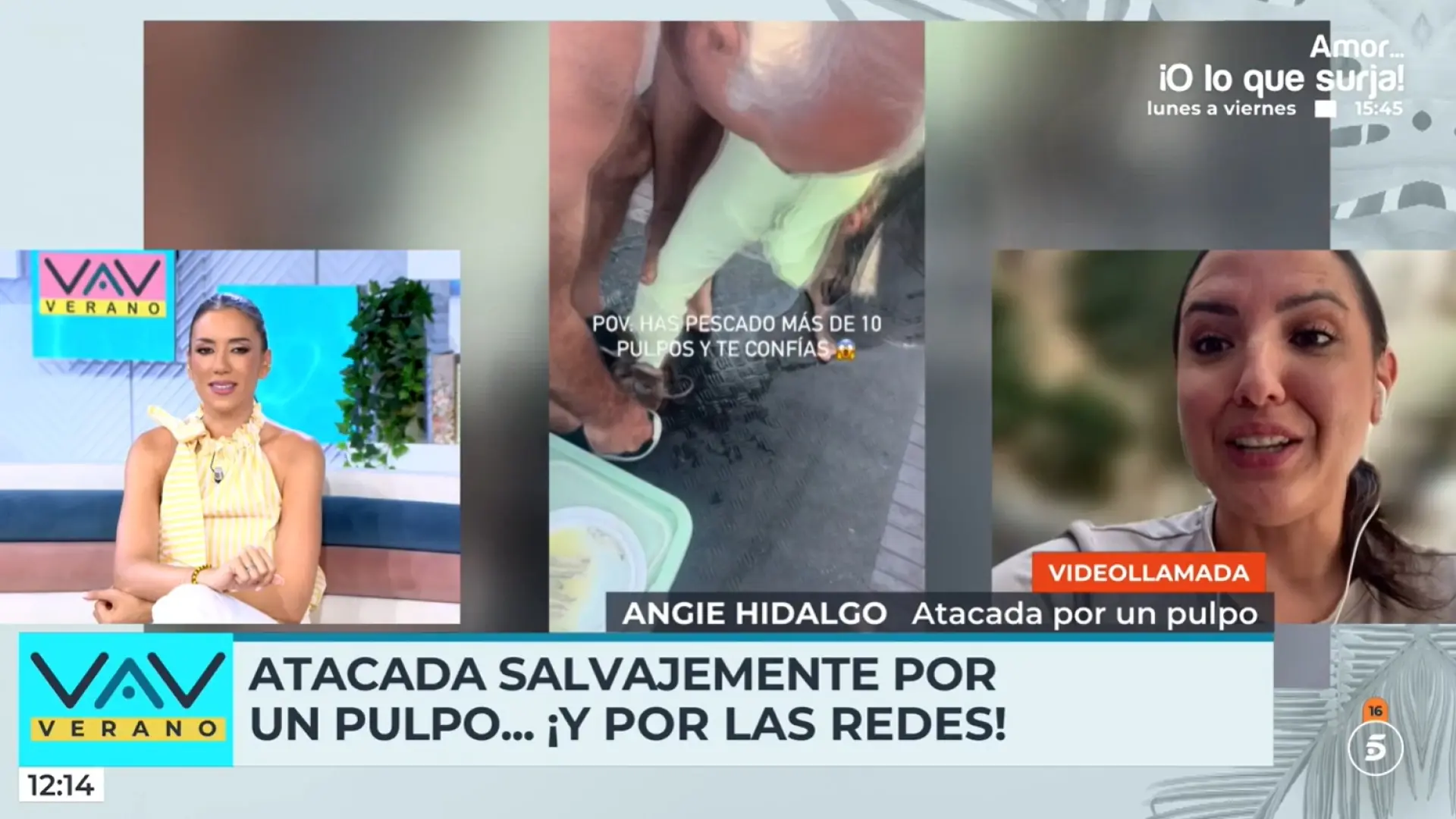 Una 'influencer' captura un pulpo y este la ataca de manera salvaje: «Respetamos los pesos y lo volvimos a echar al mar»