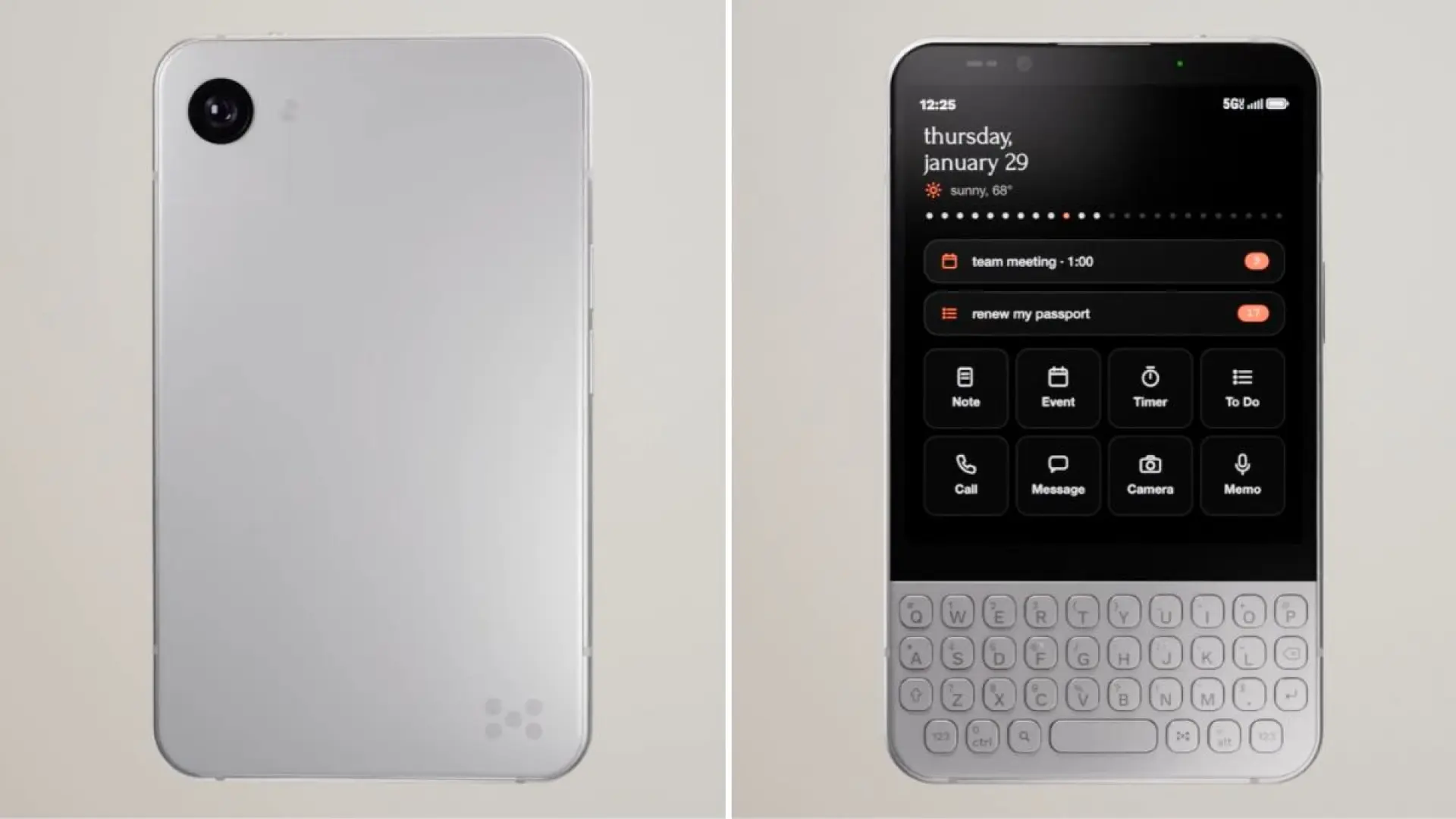 Regresa el espíritu de BlackBerry: este nuevo móvil llega con pantalla e-ink y teclado QWERTY