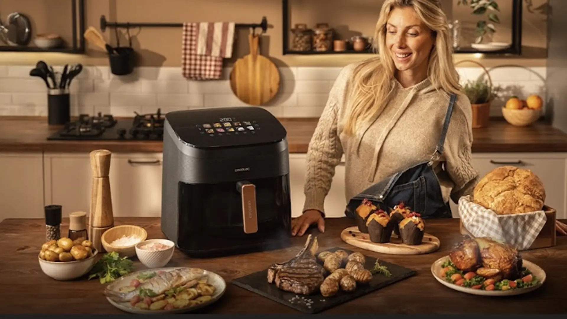 El sabor a brasa y leña que no esperabas en una freidora de aire: la freidora con tecnología de ahumado