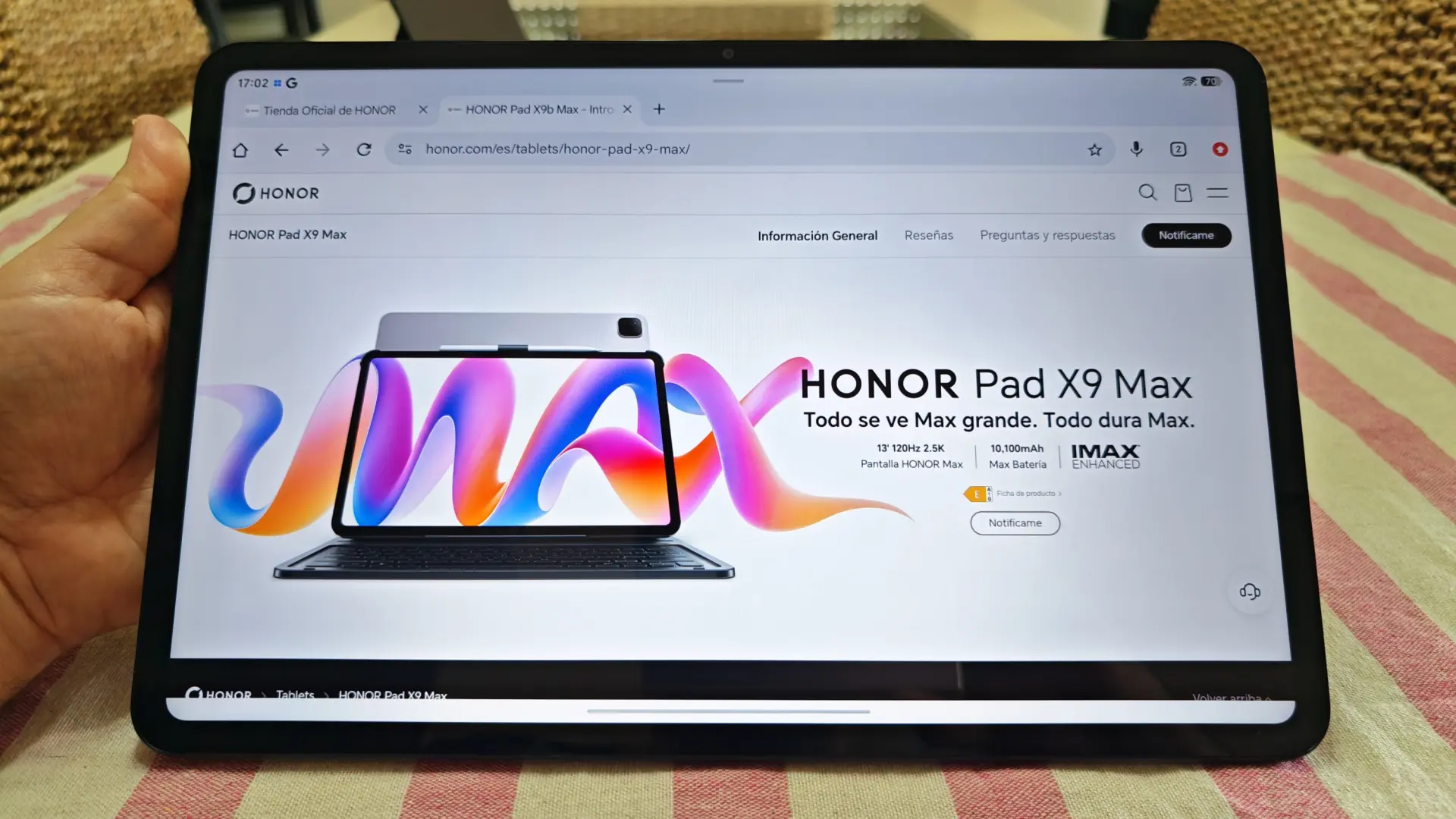 HONOR Pad X9 Max, una tableta bastante correcta en la que su gran tamaño y la batería juegan a favor
