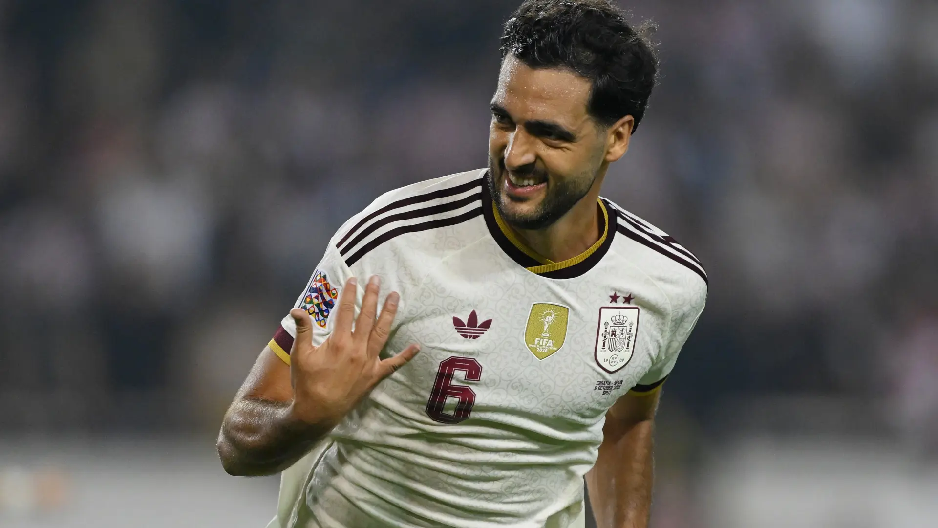 Merino, tras su doblete: «Otro partido que me toca marcar desde el banquillo»