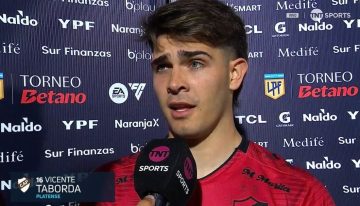 El juvenil surgido en Boca, Vicente Taborda, dolido con Diego Martínez: «No estaba en los planes del técnico»