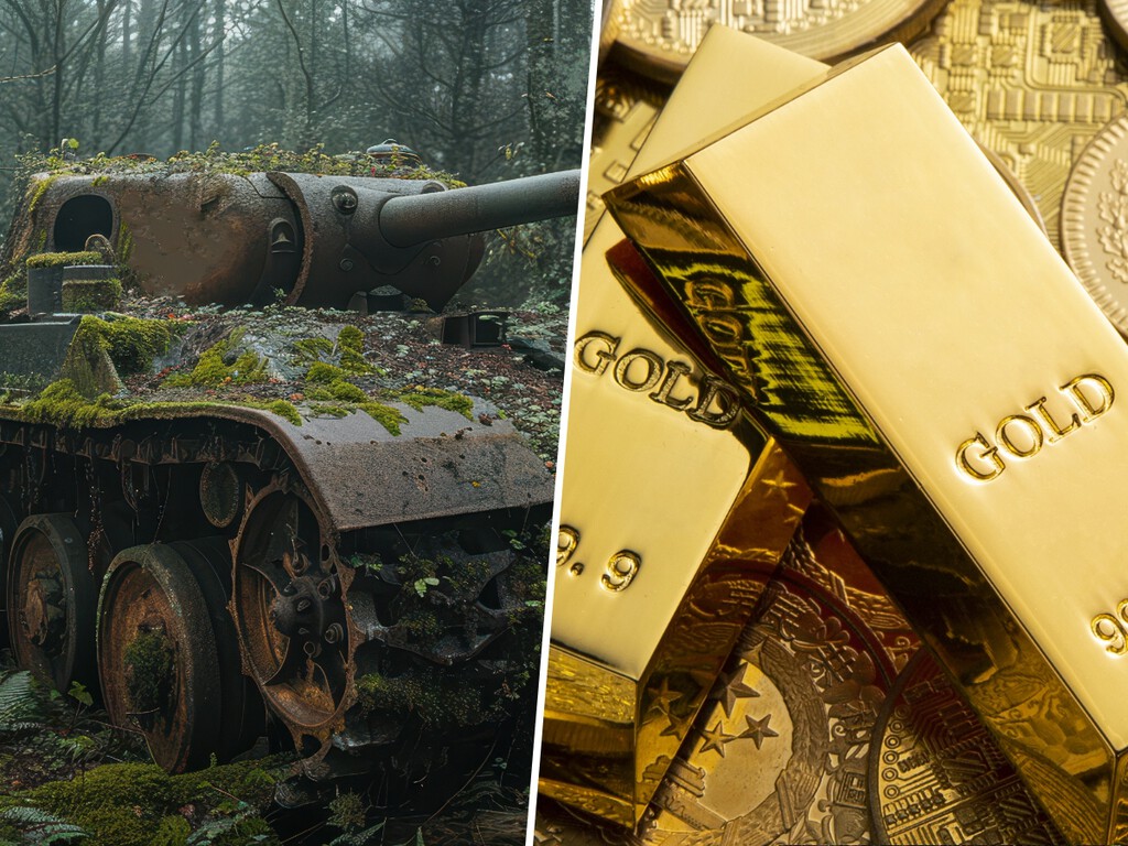 Un hombre encuentra 2,5 millones de euros en lingotes de oro escondidos en un tanque ruso que compró por Ebay. Nada que ver con otras compras de iPhone por internet 