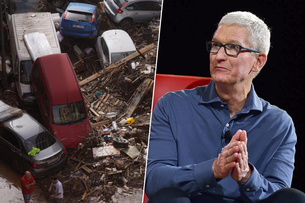 España vive la mayor catástrofe natural del siglo. Tim Cook anuncia una donación para ayudar con las tareas de socorro en Valencia