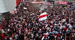 River es pura fe en la previa a la revancha con Mineiro: más de 30 mil hinchas armaron un impresionante banderazo en apoyo al equipo de Gallardo