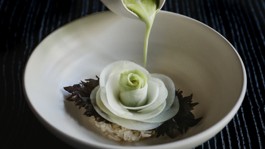 Una muestra del postre en Valle