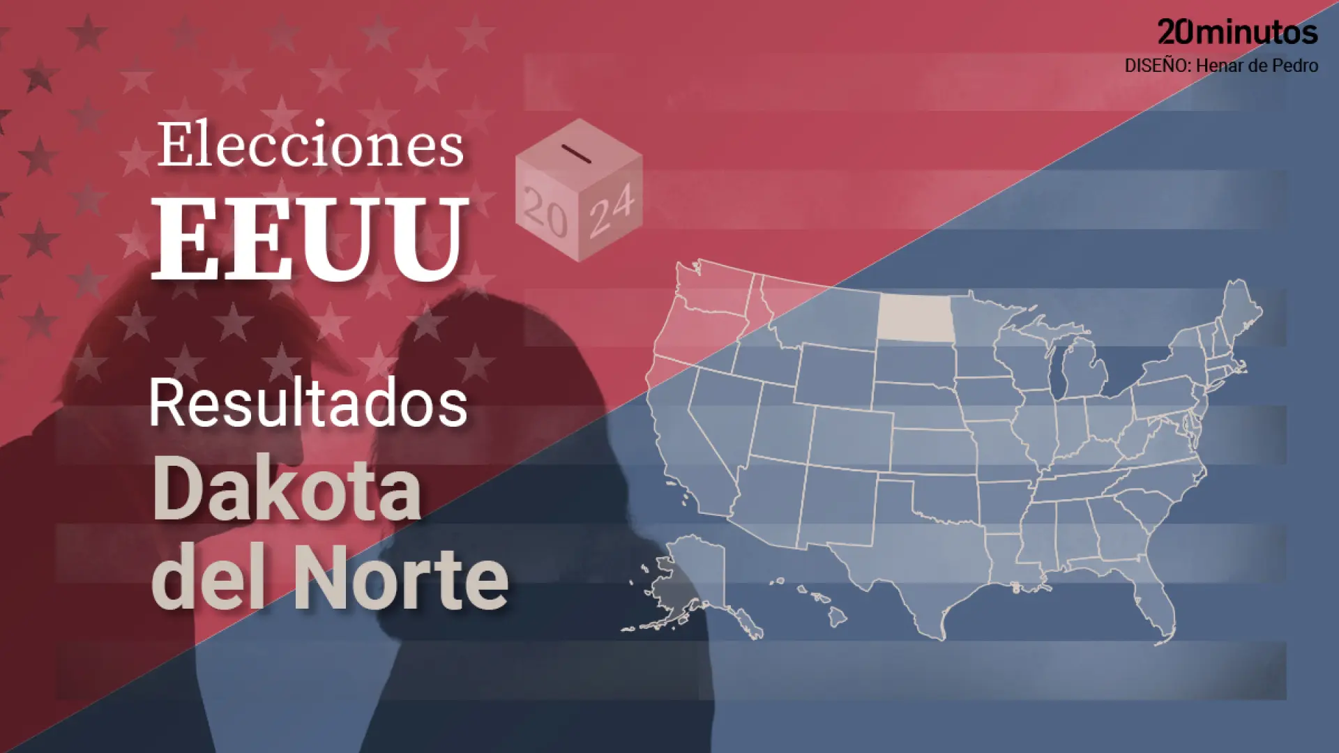 Resultados de Dakota del Norte en las elecciones de EEUU 2024