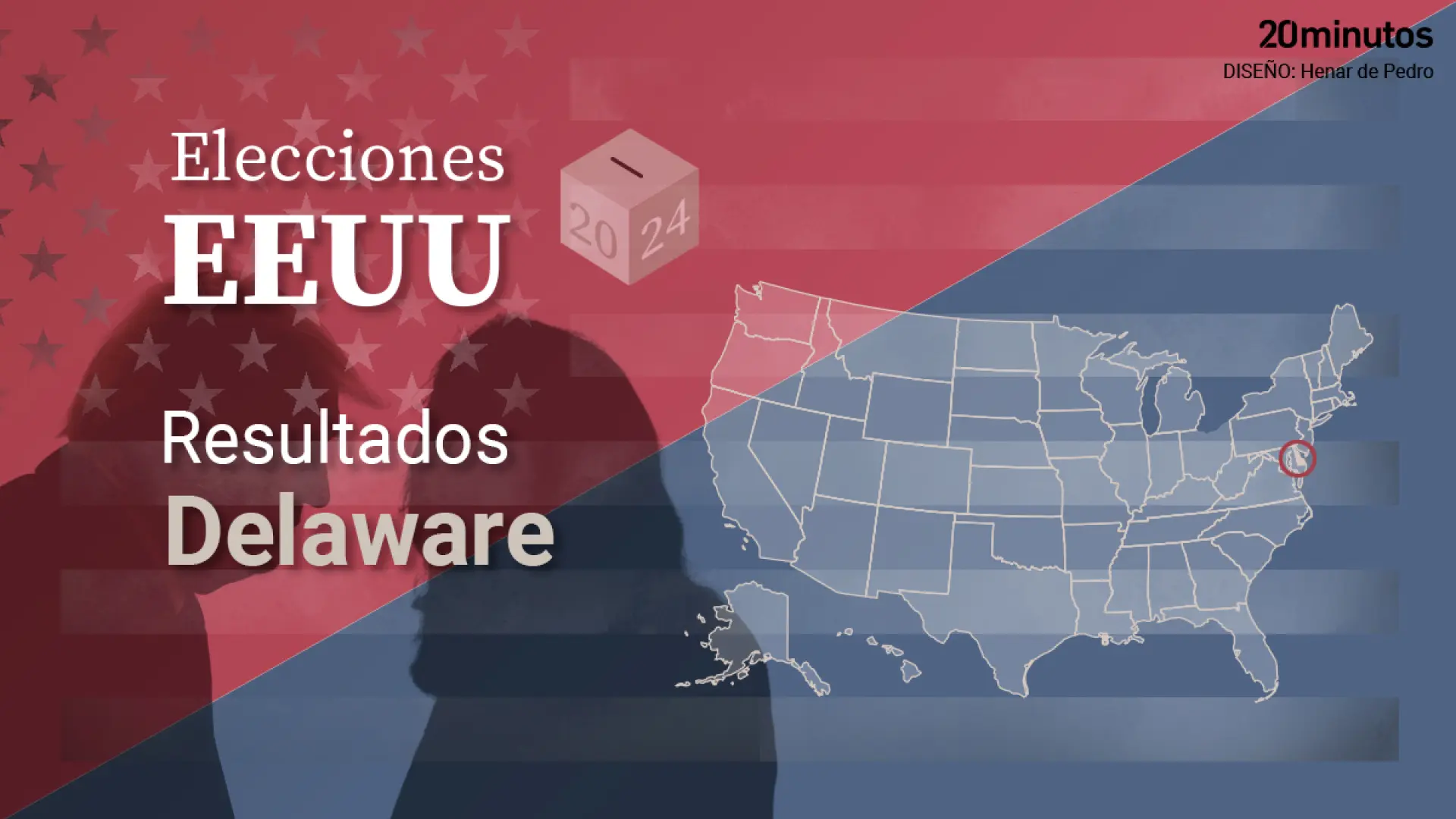 Resultados de Delaware en las elecciones de Estados Unidos 2024