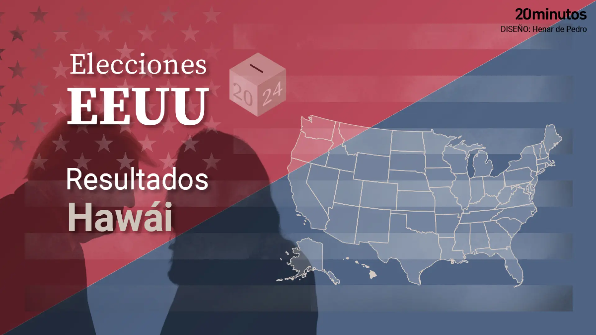 Resultados de Hawái en las elecciones presidenciales de Estados Unidos 2024