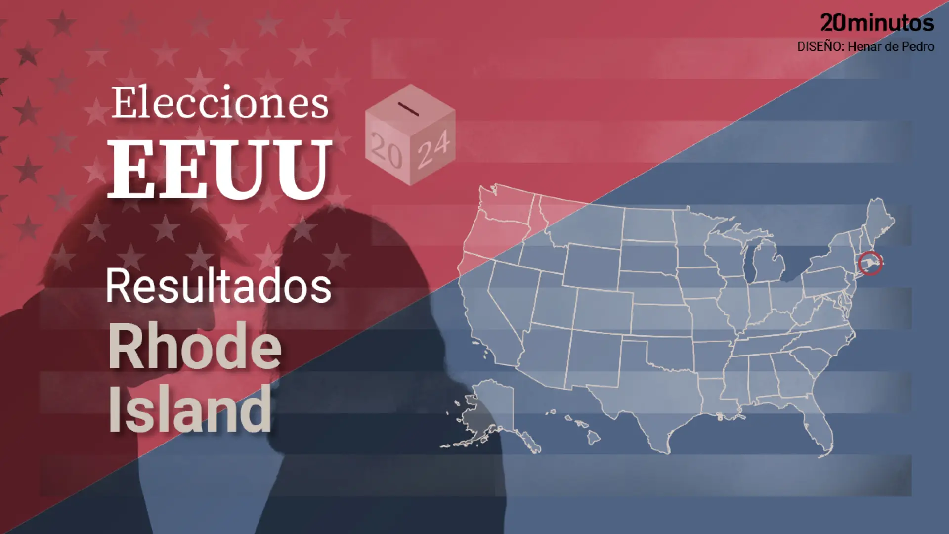 Resultados de Rhode Island en las elecciones de Estados Unidos 2024