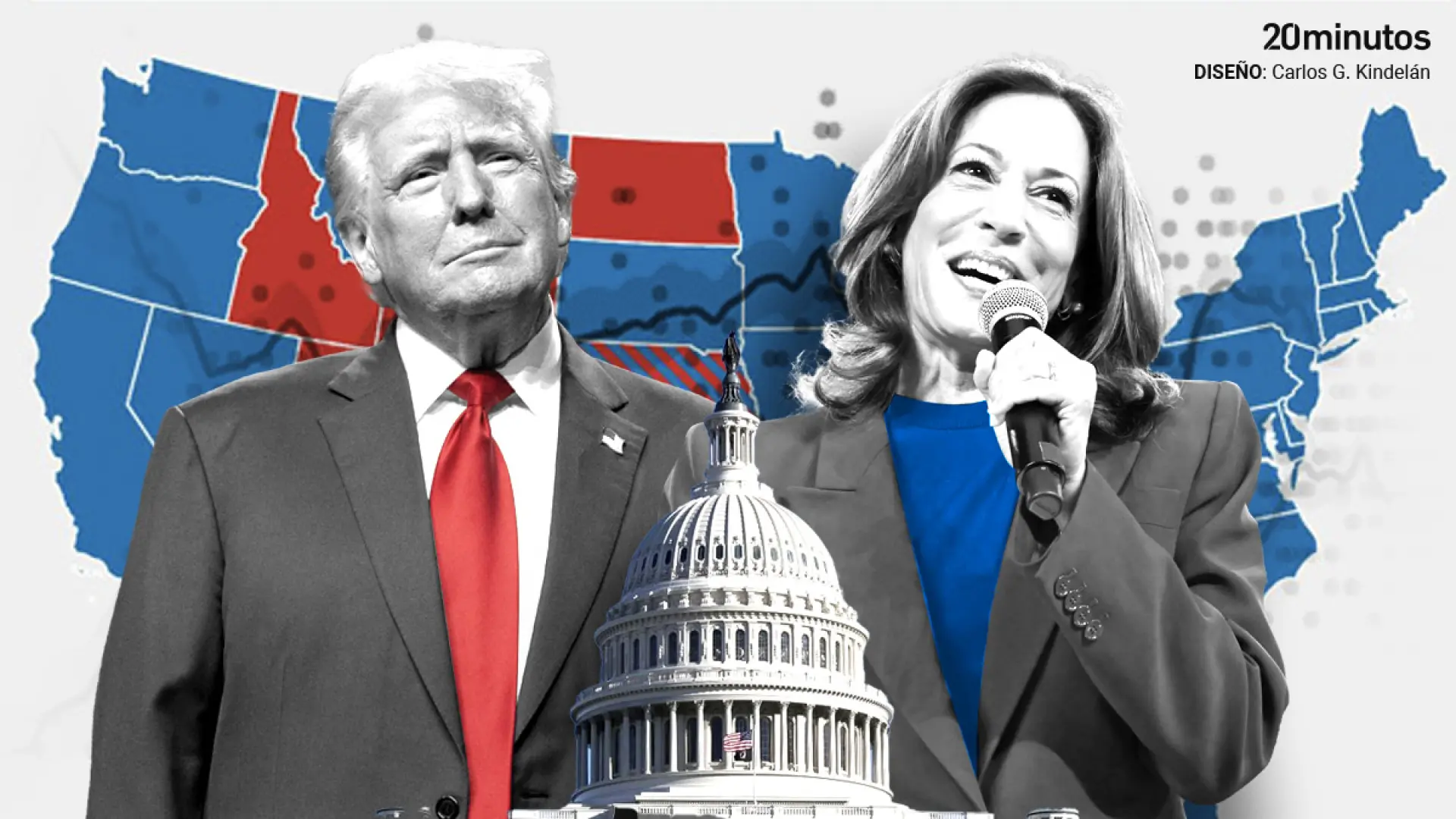 ¿Donald Trump o Kamla Harris? Quién ganará las elecciones de EEUU según las encuestas