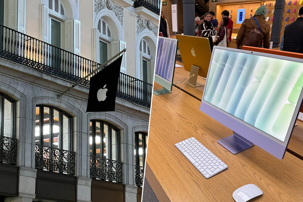 Damián, el sintecho que detiene robos en la Apple Store de Sol y que ha visto más de 100 en películas en un Mac de exposición