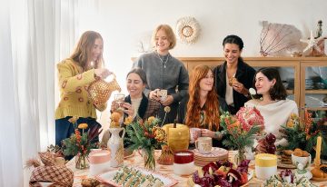 6 empresarias artistas nos enseñan el arte de invitar a sus amigas a casa por Navidad