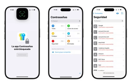 Contraseñas en riesgo iPhone