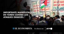 Importante manifestación en Yemen contra los ataques israelíes