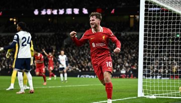 Alexis Mac Allister volvió al gol en el eléctrico duelo entre Liverpool y Tottenham por la Premier League