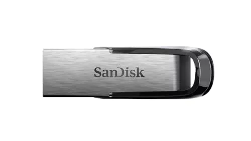 SanDisk Ultra Flair 256GB Pendrive, Memoria USB 3.0, velocidad de lectura hasta 150 MB/s, Protección con Contraseña, Carcasa de metal elegante y duradera, Plata y negro