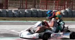 Franco Colapinto sorprendió a todos en Zárate: se subió a un karting, dio una vuelta con una pequeña fanática y se fue en una Ferrari