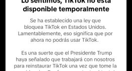 TikTok suspende su aplicación en Estados Unidos