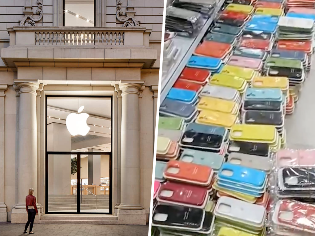 El Raval de Barcelona pierde su "Apple Store" falsa: la guardia civil se hace con 2.600 productos chinos de imitación 