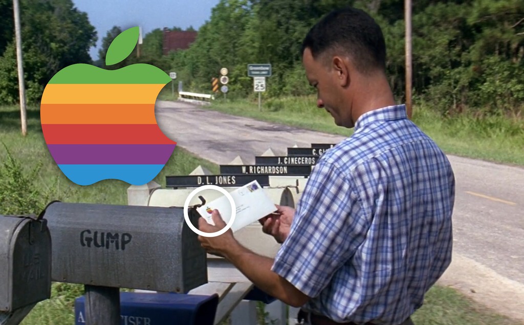 En la película Forrest Gump, Apple filtró un producto ocho años antes de lanzarse. Puede verse a partir del minuto 102 