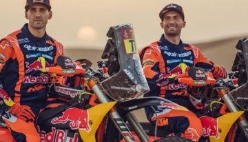 Los Benavides y un festejo por partida doble: cumpleaños de Kevin y victoria de Luciano en la quinta etapa del Dakar