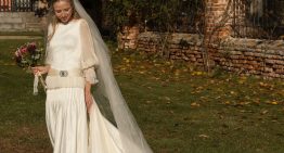 La novia madrileña que llevó un vestido especial inspirado en el broche de su bisabuela