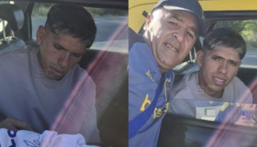 Carlos Palacios, el flamante refuerzo de Boca, llegó a su primera práctica en taxi: sorprendió a los hinchas y firmó autógrafos