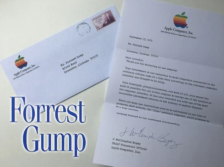 carta apple forrest gump