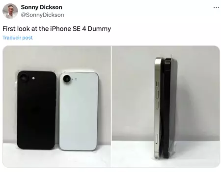 Maquetas iPhone SE 4 obtenidas por Sonny Dickson