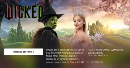 Wicked llegará muy pronto a la app TV de Apple