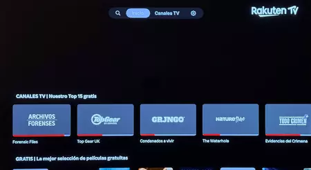 Aplicación de Rakuten TV