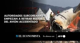 Autoridades surcoreanas empiezan a retirar restos del avión accidentado