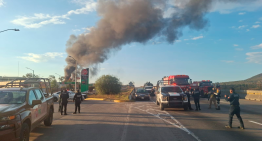 Incendio en ducto de combustible provoca cierre parcial de la autopista México-Querétaro