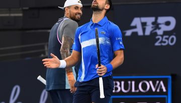 Djokovic y Kyrgios quedaron eliminados en el ATP de Brisbane con el punto más espectacular del Año Nuevo