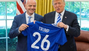 Donald Trump, nuevo presidente de Estados Unidos: Gianni Infantino llevó a la FIFA y al fútbol al Capitolio