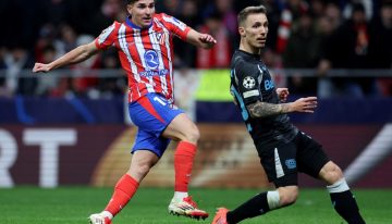 Julián Álvarez, héroe del Atlético de Madrid en la Champions League: doblete memorable ante Leverkusen, con guapeada y gol agónico