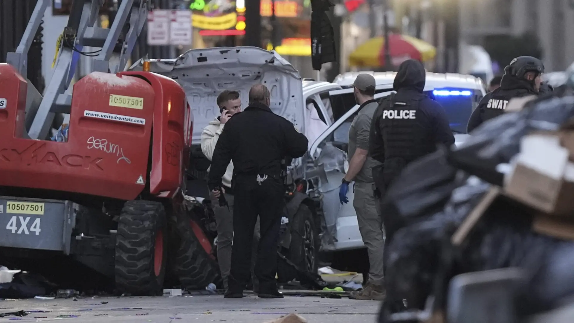 Masacre en Nueva Orleans tras un atropello masivo y un tiroteo en la calle Bourbon