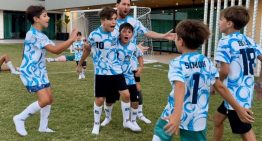 Lionel Messi arrancó el 2025 como campeón: la tierna foto con sus hijos celebrando el triunfo de Delfines contra Lagartos en el desafío familiar