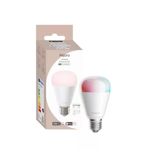 Aqara Bombilla LED, Thread/Zigbee, Blanco Regulable - Matter, Compatible HomeKit, Alexa, Google Home