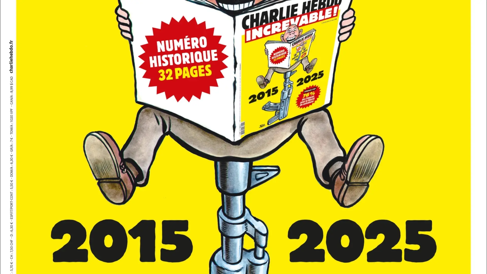 'Charlie Hebdo' homenajea a las víctimas del atentado de 2015 con un alegato a favor de la libertad de expresión: "¡Indestructible!"