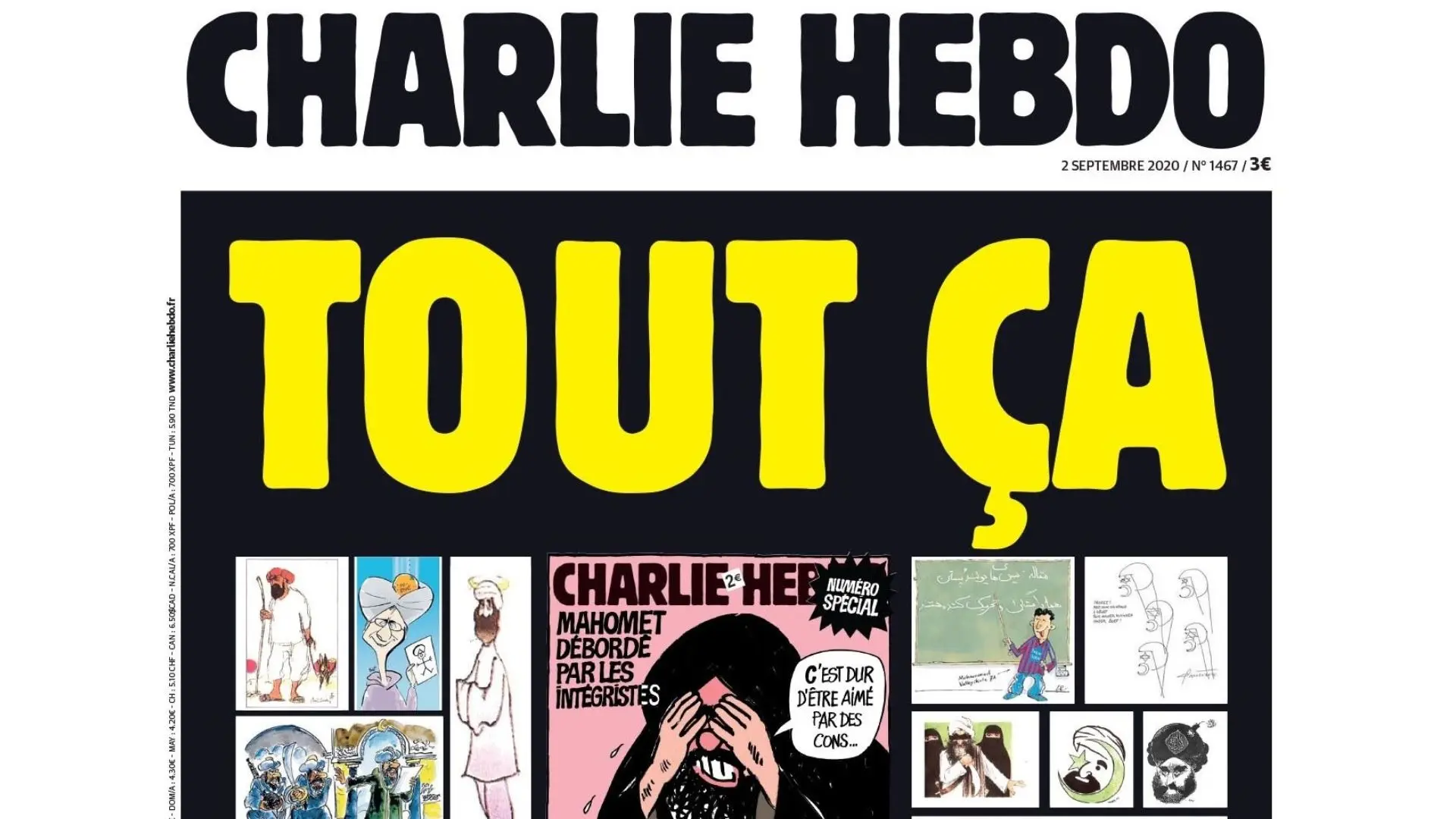 La revista 'Charlie Hebdo' publicará nuevas caricaturas sobre la religión en una edición de aniversario