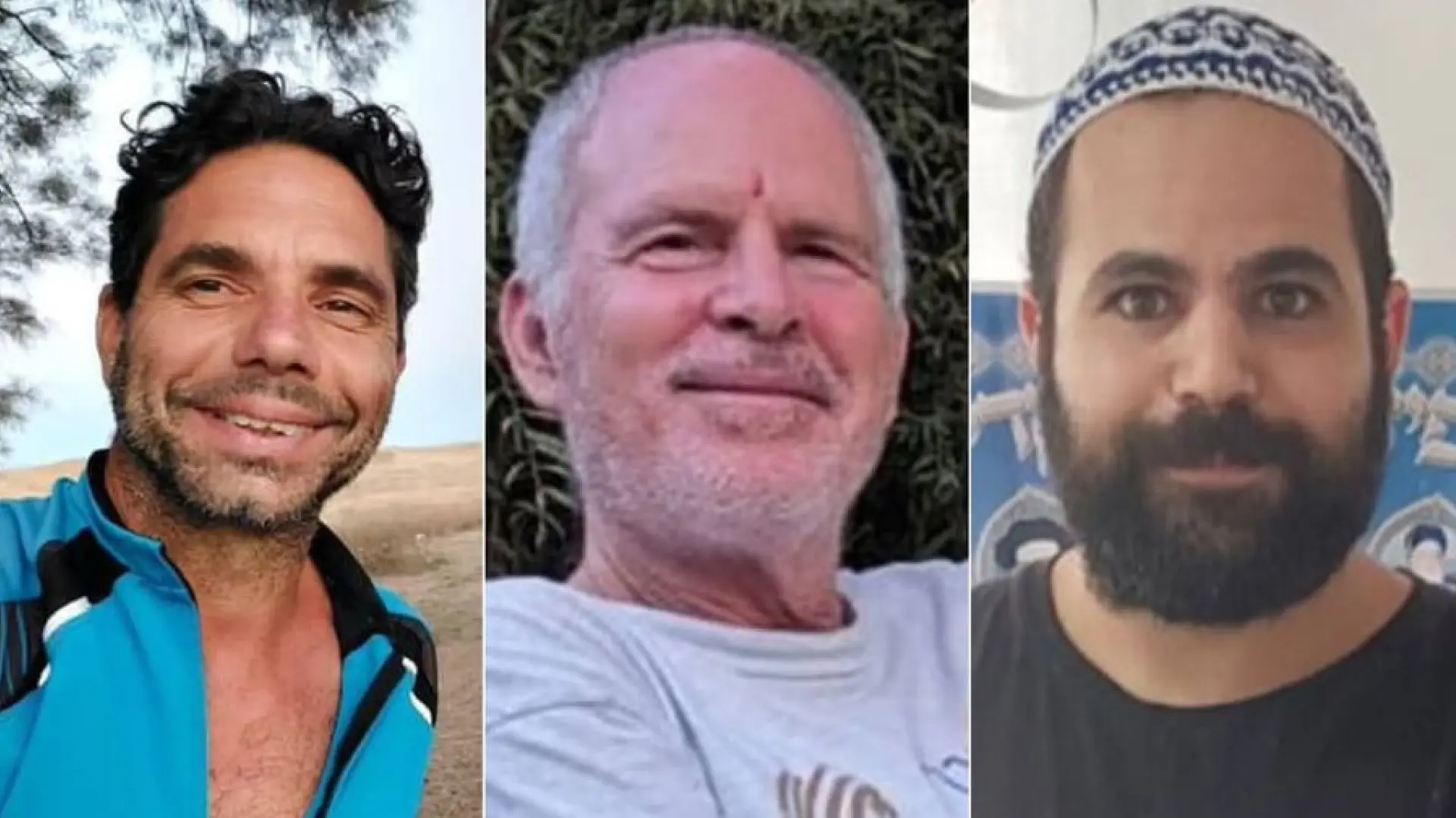 Ofer, Keith y Yarden Bibas, los tres rehenes que Hamás anuncia que liberará este sábado